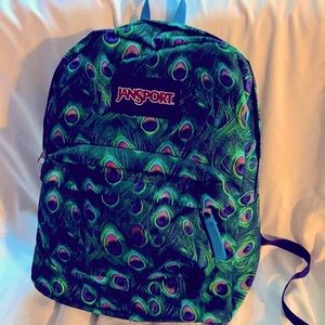 Jansport New backpack Peacock Design